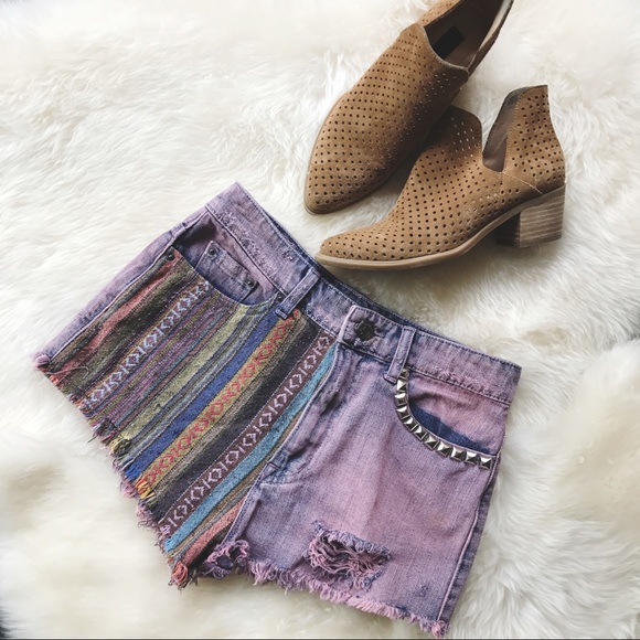 BDG Pants - BDG high rise "dree" festival shorts